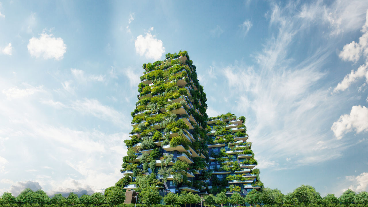 Bosco Verticale (Vertical Forest) in Milan city, Italy; Shutterstock ID 1440165473; Purchase Order: -