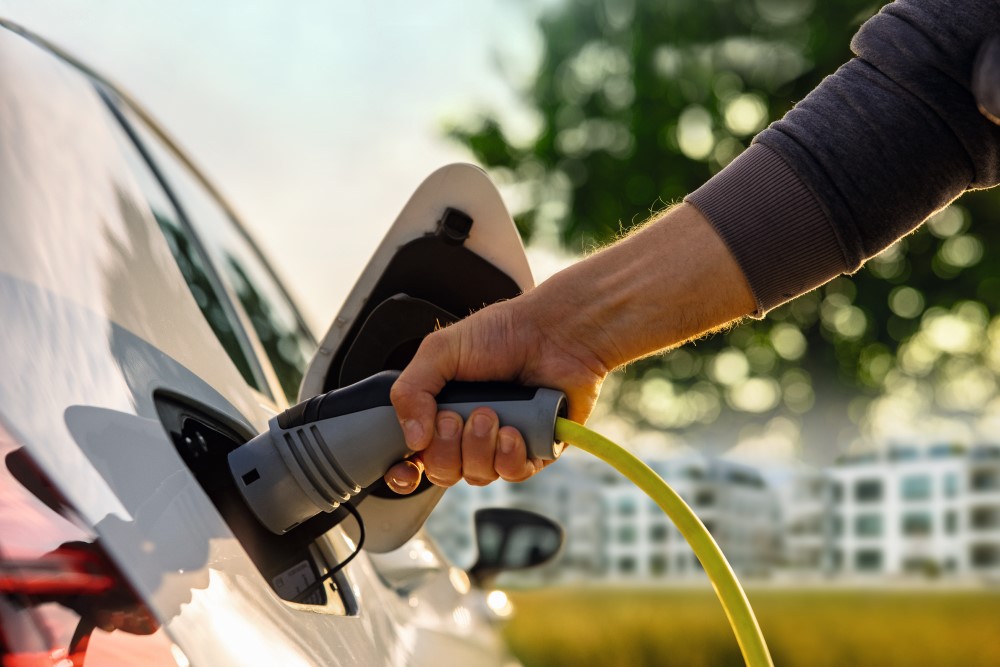 E-Auto wird geladen