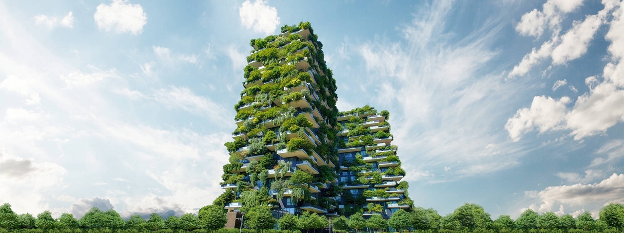 Bosco Verticale (Vertical Forest) in Milan city, Italy; Shutterstock ID 1440165473; Purchase Order: -