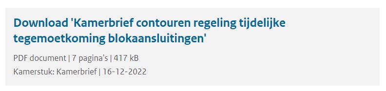 Brief blokverwarming Minister Rob Jetten